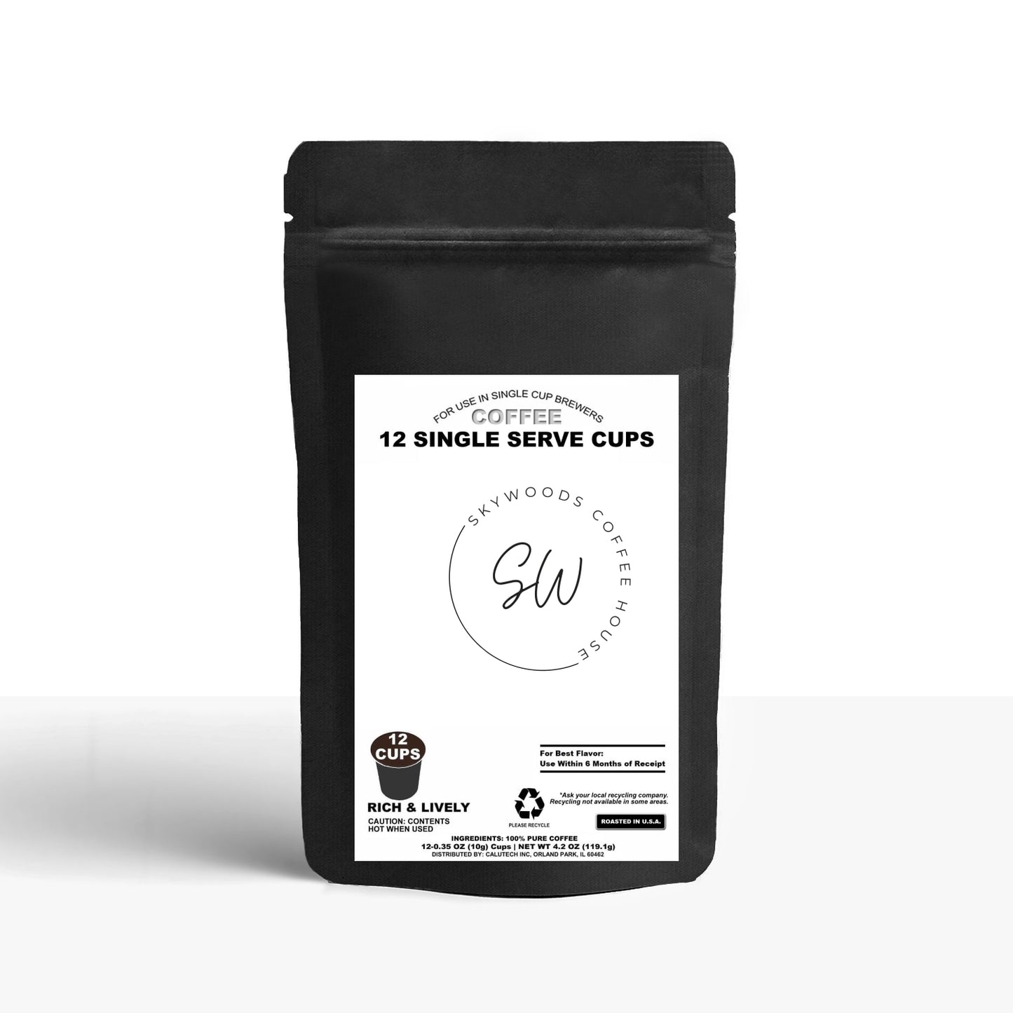 12 Pack Single Serve Coffee Capsules